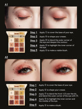 Load image into Gallery viewer, <b> All-in-one Eye Shadow Palette 9 Color Sweet Orange </b><br>
